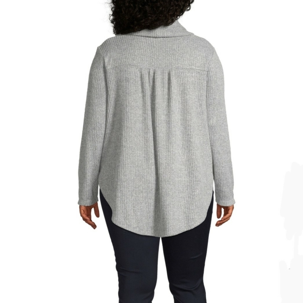 St. John's Bay-Plus Womens Long Sleeve Turtleneck - Picture 3 of 10